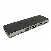 Коммутатор D-link DGS-1210-28/ME/B1A (1000 Base-TX (1000 мбит/с), 4 SFP порта)