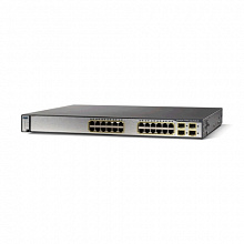 Коммутатор Cisco Catalyst 3750V2 WS-C3750V2-24PS-S (100 Base-TX (100 мбит/с), 2 SFP порта)