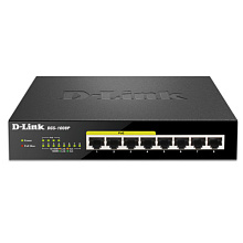 Коммутатор D-link DGS-1008P (1000 Base-TX (1000 мбит/с), Без SFP портов)