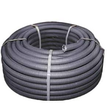 Труба гофр. FRHF  с зондом d63мм (15м.) черная Plast EKF