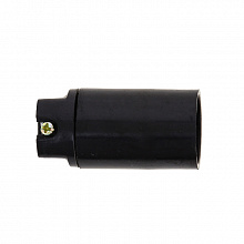 Патрон карболитовый подвесной Е14 черн. без наклейки EKF Патрон карболитовый подвесной Е14 черн. без наклейки EKF