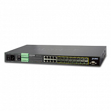 Коммутатор Planet MGSW-24160F (1000 Base-TX (1000 мбит/с), 16 SFP портов)