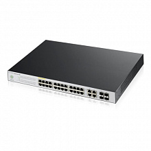 Коммутатор Zyxel NSW100-28P NSW100-28P-EU0101F (1000 Base-TX (1000 мбит/с), 4 SFP порта)