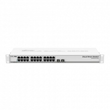 Коммутатор Mikrotik CSS326-24G-2S+RM (1000 Base-TX (1000 мбит/с), 2 SFP порта)