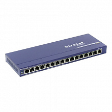 Коммутатор NETGEAR FS116PEU (100 Base-TX (100 мбит/с), Без SFP портов)