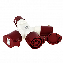 Роз. трехлучевая 1013-4h 2Р+РЕ 16А 110В IP44 EKF