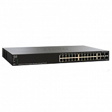 Коммутатор Cisco SG350-28-K9-EU (1000 Base-TX (1000 мбит/с), 2 SFP порта)