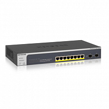 Коммутатор NETGEAR GS510TLP-100EUS (1000 Base-TX (1000 мбит/с), 2 SFP порта)