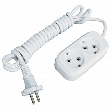 Удлинитель "Эксперт" 2 гнезда  5 метров 10А/2,2кВт без заземления ПВС 2х0,75  EKF