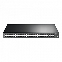 Коммутатор TP-Link T3700G-52TQ JetStream 52-портовый гигабитный управляемый стекируемый коммутатор 3 уровня (1000 Base-TX (1000 мбит/с), 6 SFP портов)