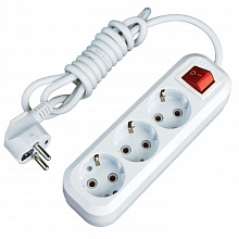 Удлинитель "Эксперт"  3 гнезда  7 метров 16А/3,5кВт с выключателем и заземлением ПВС 3х1 EKF Удлинитель "Эксперт"  3 гнезда  7 метров 16А/3,5кВт с выключателем и заземлением ПВС 3х1 EKF