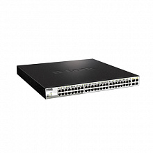 Коммутатор D-link DGS-1210-52MPP (1000 Base-TX (1000 мбит/с), 4 SFP порта)