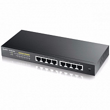 Коммутатор Zyxel GS1900-8 GS1900-8-EU0101F (1000 Base-TX (1000 мбит/с), Без SFP портов)