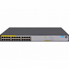 Коммутатор HPE 1420-24G-PoE+ (124W) Switch JH019A (1000 Base-TX (1000 мбит/с), Без SFP портов)