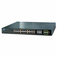 Коммутатор Planet GS-4210-24PL4C (1000 Base-TX (1000 мбит/с), 4 SFP порта)