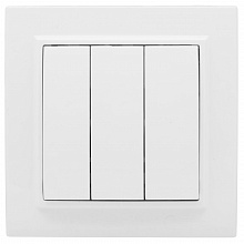Минск Выключатель 3-кл. СП, 10А, белый EKF