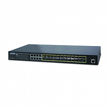 Коммутатор Planet GS-5220-16S8CR (1000 Base-TX (1000 мбит/с), 24 SFP порта)