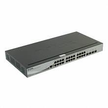 Коммутатор D-link DGS-1510-28LP/ME (1000 Base-TX (1000 мбит/с), Без SFP портов)