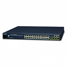 Коммутатор Planet SGS-6340-24T4S (1000 Base-TX (1000 мбит/с), 4 SFP порта)