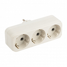 Разветв. 3 гн. с/з плоский 16А 250B EKF