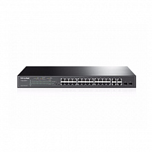 Коммутатор TP-Link T1500-28PCT (TL-SL2428P) (100 Base-TX (100 мбит/с), Без SFP портов)