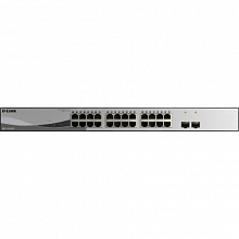 Коммутатор D-link DGS-1210-26/F1 (1000 Base-TX (1000 мбит/с), 2 SFP порта)