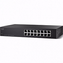 Коммутатор Cisco SF110-16 SF110-16-EU (100 Base-TX (100 мбит/с), Без SFP портов)