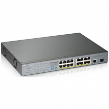 Коммутатор Zyxel GS1300-18HP GS1300-18HP-EU0101F (1000 Base-TX (1000 мбит/с), Без SFP портов)