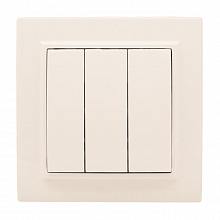 Минск Выключатель 3-кл. СП 10А бежевый EKF