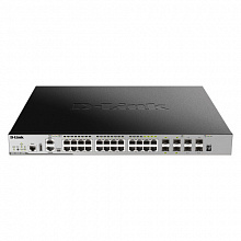 Коммутатор D-link DGS-3630-28PC/A1ASI (1000 Base-TX (1000 мбит/с), 4 SFP порта)