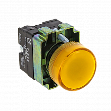 Лампа сигнальная BV65 желтая EKF 24В EKF