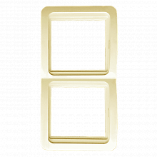 Лондон Рамка 2-местная вертикальная бежевая EKF