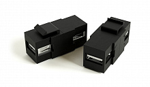 Hyperline KJ1-USB-A2-BK