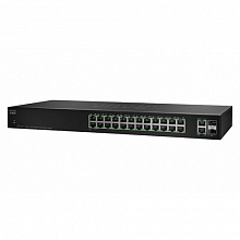 Коммутатор Cisco SF112-24-EU (100 Base-TX (100 мбит/с), 2 SFP порта)