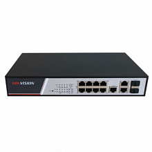 Коммутатор Hikvision DS-3E2310P (100 Base-TX (100 мбит/с), 2 SFP порта)