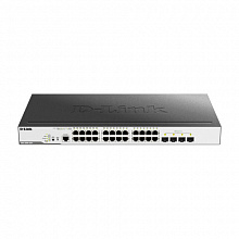 Коммутатор D-link Switch DGS-3000-28LP/B1A (1000 Base-TX (1000 мбит/с), Без SFP портов)