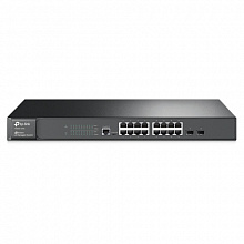 Коммутатор TP-Link T2600G-18TS T2600G-18TS(UN) (1000 Base-TX (1000 мбит/с), 2 SFP порта)