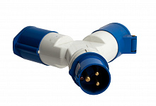 Роз. двухлучевая 1012 2Р+РЕ 16А 220В IP44 EKF