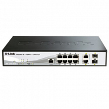 Коммутатор D-link DES-1210-10/ME/B (100 Base-TX (100 мбит/с), 2 SFP порта)