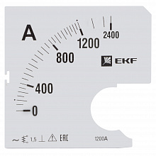 Шкала сменная для A961 1200/5А-1,5 EKF Шкала сменная для A961 1200/5А-1,5 EKF