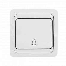 Лондон Кнопка звонка 10А бел.  EKF Лондон Кнопка звонка 10А бел.  EKF