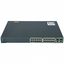 Коммутатор Cisco Catalyst 2960+24LC-S Switch WS-C2960+24LC-S (100 Base-TX (100 мбит/с), 4 SFP порта)