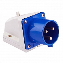 Вилка стац. 513 2Р+РЕ 16А 220В IP44 EKF Вилка стац. 513 2Р+РЕ 16А 220В IP44 EKF