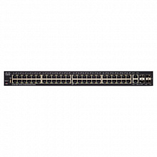 Коммутатор Cisco SF250-48HP-K9-EU (100 Base-TX (100 мбит/с), 2 SFP порта)