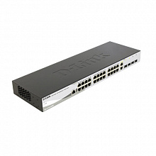 Коммутатор D-link DES-1210-28 DES-1210-28/ME/B2A (1000 Base-TX (1000 мбит/с), 2 SFP порта)