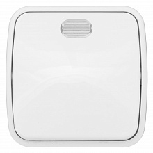 Минск Выключатель 1-клавишный ОП 10А с индикатором белый EKF