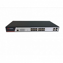 Коммутатор Hikvision DS-3E2318P (100 Base-TX (100 мбит/с), 2 SFP порта)
