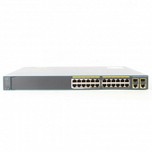 Коммутатор Cisco Catalyst 2960-Plus WS-C2960+24LC-L (100 Base-TX (100 мбит/с), 2 SFP порта)