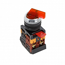 Переключатель ANLC-22 2P красный с подсветкой 380В NO+NC EKF