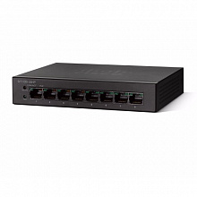 Коммутатор Cisco SF110D-08HP-EU (100 Base-TX (100 мбит/с), Без SFP портов)